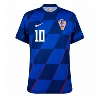 Camiseta Croacia Luka Modric #10 Visitante Equipación Eurocopa 2024 manga corta